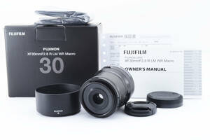 ☆極上美品♪　FUJIFILM/フジフィルム FUJINON XF30mm F2.8 R LM WR Macro　♯1879