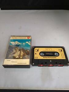 Ｔ0943・カセットテープ　THE BEST OF SWITZERLAND, JODEL ALPHORN LANDLERMUSIK