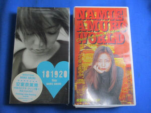 ◆安室奈美恵 ビデオテープ 2点セット◆VHS 1点未開封 安室奈美恵ワールド 181920 NAMIE AMURO まとめ♪R-140924