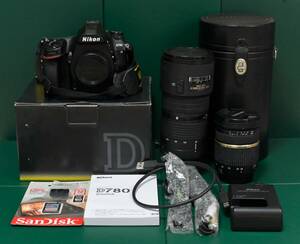 Nikon D780＋TAMRON 28-75/f2.8＋Nikon 80-200/f2.8 Nikonフルサイズ機、広角/望遠レンズセット