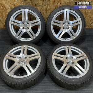 アクア ヴィッツ ヤリス等に ダンロップ スタッドレスセット! WM03 195/45R17 81Q カールソン 1/5 RS EVO 17インチ×6.5 +43 4H 100 ●002