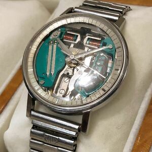 【訳あり/要修理】BULOVA ACCUTRON ブローバ アキュトロン スペースビュー 音叉時計 ビンテージウォッチ 年代物腕時計 中古腕時計 動作不良