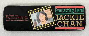 RETRO 昭和レトロ コレクション ＊JACKIE CHAN ジャッキーチェン ＊缶ペンケース 缶ペン 筆箱 ＊EVERLASTING HERO 映画 香港 アクション