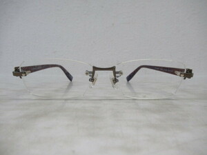 ◆S184.TRUSSARDI トラサルディ VTR171J COL.0R80 F-TITANIUM 眼鏡 メガネ 度入り/中古