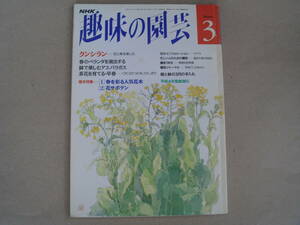 NHK 趣味の園芸 平成5年 3月号 クンシラン　タカ102-2