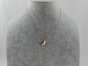 H/MIKIMOTO　ミキモト　パールネックレス　ハート　K18 アクセサリー　0404-1