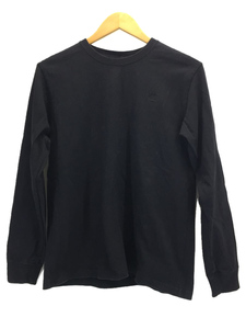 THE NORTH FACE◆L/S NUPTSE COTTON TEE_ロングスリーブヌプシコットンティー/L/コットン/BLK