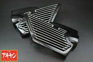 XJR400R 前期 アルフィン サイドカバー アルミ製: 黒 ブラック BEETキジマ 4HM アルミ フィン XJR400S XJR400RXJR400RR
