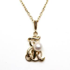 MIKIMOTO(ミキモト)◆K18 アコヤ本真珠ネックレス◆A 約3.2g 約40.0cm パール pearl necklace EB6/EB8