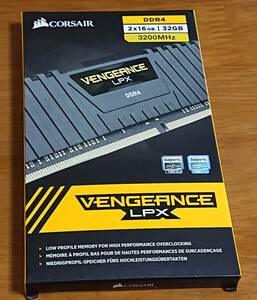 新品未開封 CORSAIR DDR4-3200MHz VENGEANCE LPX 32GB(16GB×2枚) CMK32GX4M2E3200C16　デスクトップPC用