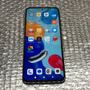 【ジャンク品】Xiaomi Redmi Note11 64GB グラファイトグレー SIMフリー android 液晶割れ 240416SK270002