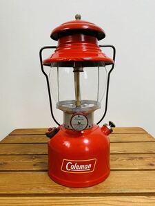 ★即決★イエローボーダー★コールマン Coleman 200A ランタン 1957年7月 ビンテージUSA 再塗装 整備＆点灯確認済