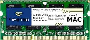 Timetec Hynix IC 8 GB Mac用 DDR3L PC3-14900 1866MHz Apple専用増設メモリ (
