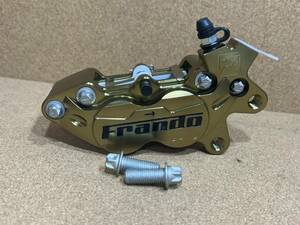 FRANDO 4POT CNCレーシングキャリパー F101Racing 40mmピッチ ゴールド 右側用 日本正規代理仕入品