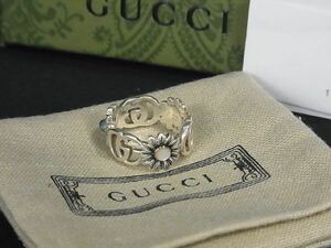 ■極美品■ GUCCI グッチ ダブルG マザーオブパールリング SV925 指輪 アクセサリー 表記サイズ9号 レディース シルバー系 AV0116