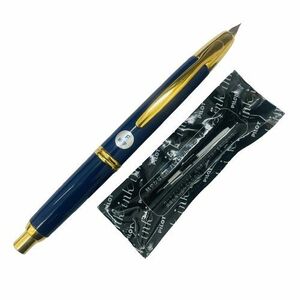 ★【PILOT/パイロット】ノック式 万年筆 キャップレス 18K 750 F カートリッジインキ 付き 筆記用具★14838