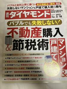 週刊ダイヤモンド 2023 2/18 不動産　節税　マンション　戸建て　☆