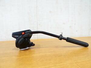 ■Manfrotto マンフロット 雲台 701HDV 三脚アクセサリー プレート欠品 水準器付き 現状品＠80(02)