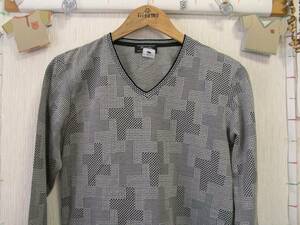 ♪服4586♪ 長袖　ＶネックTシャツ MEN