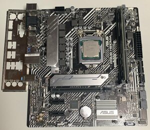 【中古】ASUS PRIME H510M-A + Celeron G5900 + 8GBメモリ1枚 パネル有 / LGA1200 Intel第10/11世代 MicroATX