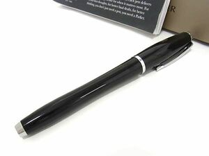 1円 ■美品■ PARKER パーカー 万年筆 筆記用具 文房具 ステーショナリー レディース メンズ ブラック系×シルバー系 FA2749