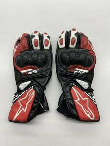 アルパインスターズ SP-8 V3 LEATHER GLOVE 1304BK/WH L グローブ　XLサイズ　alpinestars レザーグローブ