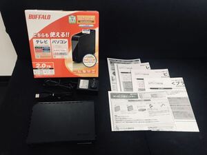 【中古品】BUFFALO 外付けハードディスク HD-LBF2.0TU2 外付けHDD 2TB