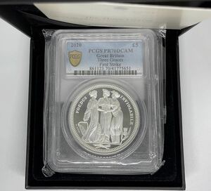 【世界5枚】ロイヤルミント スリーグレイセス 5￡ 銀貨 イギリス PCGS スリーグレーセス ウナ ライオン 2020年 NGC 2オンス 最高鑑定コイン