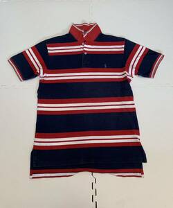 ★Polo by Ralph Lauren　ラルフローレン　ボーダー　半袖　ポロシャツ　Ｌ