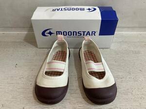 moonstar バイオアルファS ブラウン/ピンク 14cm USED ムーンスター BIOALPHAS BRW/PINK 上履き 上靴 うわばき うわぐつ 室内履き 日本製