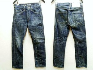 ◇即決[S]NEIGHBORHOOD 2008年 WASHED.DEEP MID DENIM/14OZ-PT ペンキ加工 ペイント DEEP MID STRAIGHT SAVAGE サベージデニムパンツ■2332