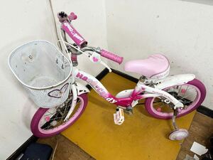 HARD CANDY(ハードキャンディキッズ） ピンク 16インチ　子供用自転車（補助輪あり）