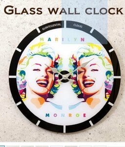マリリンモンローの時計　マリリンモンローの掛け時計　マリリンモンローのガラス掛け時計