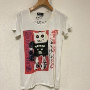 日本製ANDY WARHOL BY HYSTERIC GLAMOURアンディーウォーホル　バイ　ヒステリックグラマーMoon Explorer Robot Tシャツ FREE