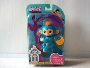 台湾★即決♪ 超レア!! 正規品!! 電子ペット WowWee Fingerlings ワウウィー フィンガリングス ベイビーモンキー ハグミン 青色♪