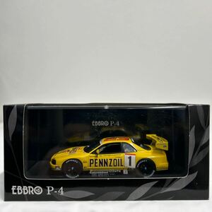 EBBRO P-4 1/43 PENNZOIL NISMO NISSAN GT-R JGTC 1999 #1 本山哲 エブロ 日産スカイライン R34 BNR34 ペンズオイル ミニカー モデルカー