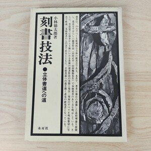 B2311060 刻書技法 立体書道への道 山田正平 山田桃源作品ほか 昭和55年12月10日発行 著者 小林徳太郎 発行者 田中嘉次 発行所 木耳社