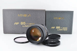 【MIAL-02】Minolta AF 85mm f/1.4 D Limited ミノルタ レンズ オートフォーカス Aマウント 箱付き