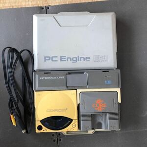 【ジャンク】NEC PCエンジン PC Engine IFU-30 CD-ROM SYSTEM 動作未確認 本体、ケーブル各1ケ