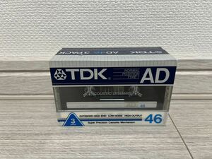【未使用品】TDK AD 46 3本組 カセットテープ ノーマルポジション TYPE I 3PACK 音楽録音用 CD オーディオ