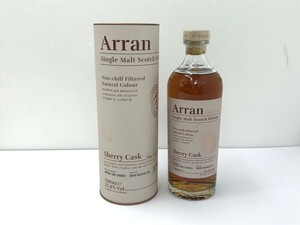 ●【同梱不可】【80】未開栓 Arran Sherry Cask アラン シェリーカスク シングルモルト 55.8％ 700ml 箱付き