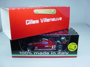 送料300円～ Brumm 1/43 Ferrari 126CK turbo Winner Montecarlo GP 1981 #27 Gilles Villeneuve フェラーリ モナコGP ジル・ヴィルヌーヴ