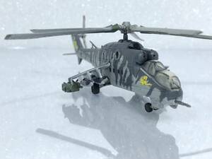 ■完成品 1/144 Mi-24 ハインド チェコ陸軍仕様 タイガーミート特別塗装 ♯ へリボーンコレクション エフトイズ Mi-24D 強襲ヘリコプター