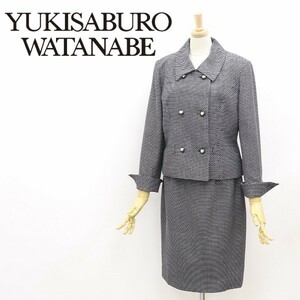 ◆YUKISABURO WATANABE MICH 渡辺雪三郎 ドット柄 デザインボタン ダブル ジャケット＆スカート スーツ セットアップ 11