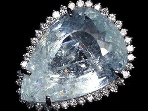 MMR11339SS【売り切り】新品【RK宝石】天然パライバトルマリン 超特大29.24ct! 極上ダイヤモンド 0.72ct K18WG 超高級リング ダイヤ