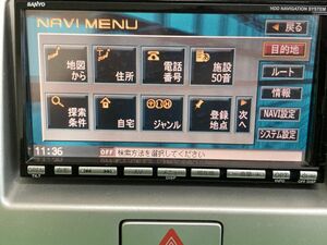 F-11　　サンヨー NVA-HD3780 HDDナビ 　　TVワンセグ内蔵　CD DVD
