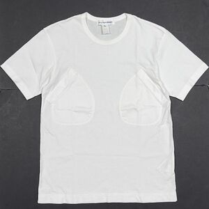 COMME des GARCONS SHIRT コムデギャルソンシャツ ビッグ パッチポケット Tシャツ / Mサイズ / ホワイト 白 / CDG / カットソー