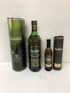 未開栓）SCOTCH WHISKY スコッチ ウイスキー Glenfiddich グレンフィディック 12年 18年 2本セット 1000ml 200ml