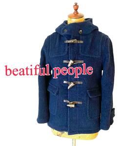 ★ビューティフル・ピープル★超 美品 ダッフルコート 140 ネイビー ウール beautiful people アウター ジャケット