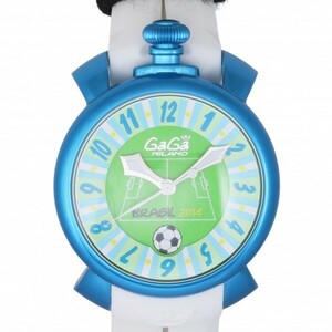 ガガミラノ GaGa MILANO マヌアーレ マヌアーレ48 2014年ブラジルワールドカップ 5070.4 グリーン文字盤 新品 腕時計 メンズ